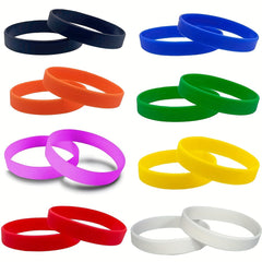 2pcs Silicone Bracelet for Outdoor Fitness & Sports