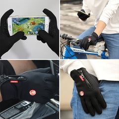 Men's Winter Warm Gloves Windproof Waterproof Touch Screen Gloves