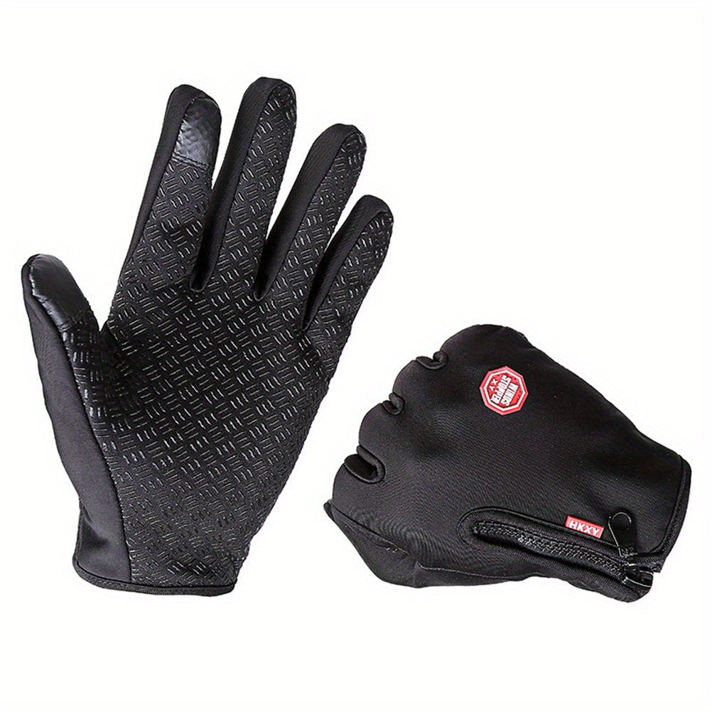 Men's Winter Warm Gloves Windproof Waterproof Touch Screen Gloves
