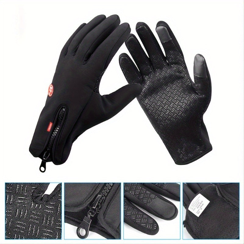 Men's Winter Warm Gloves Windproof Waterproof Touch Screen Gloves