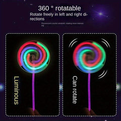 Fluorescent Lollipop Glow Windmill Toy