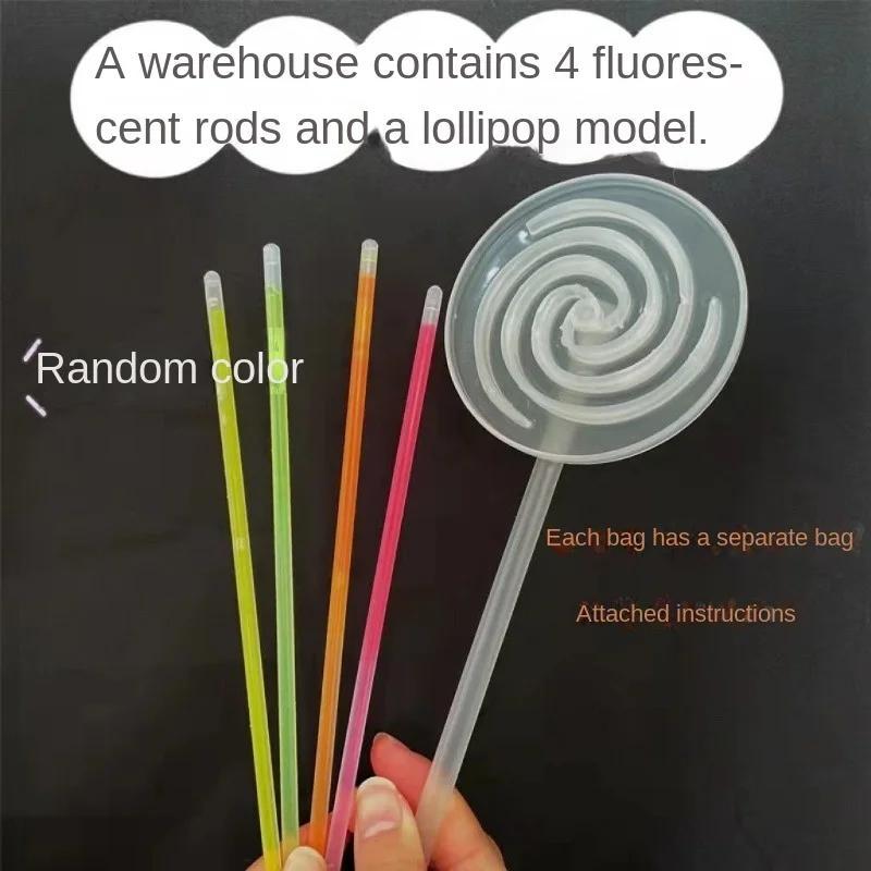 Fluorescent Lollipop Glow Windmill Toy
