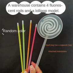 Fluorescent Lollipop Glow Windmill Toy