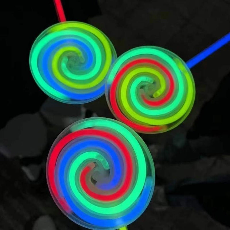 Fluorescent Lollipop Glow Windmill Toy