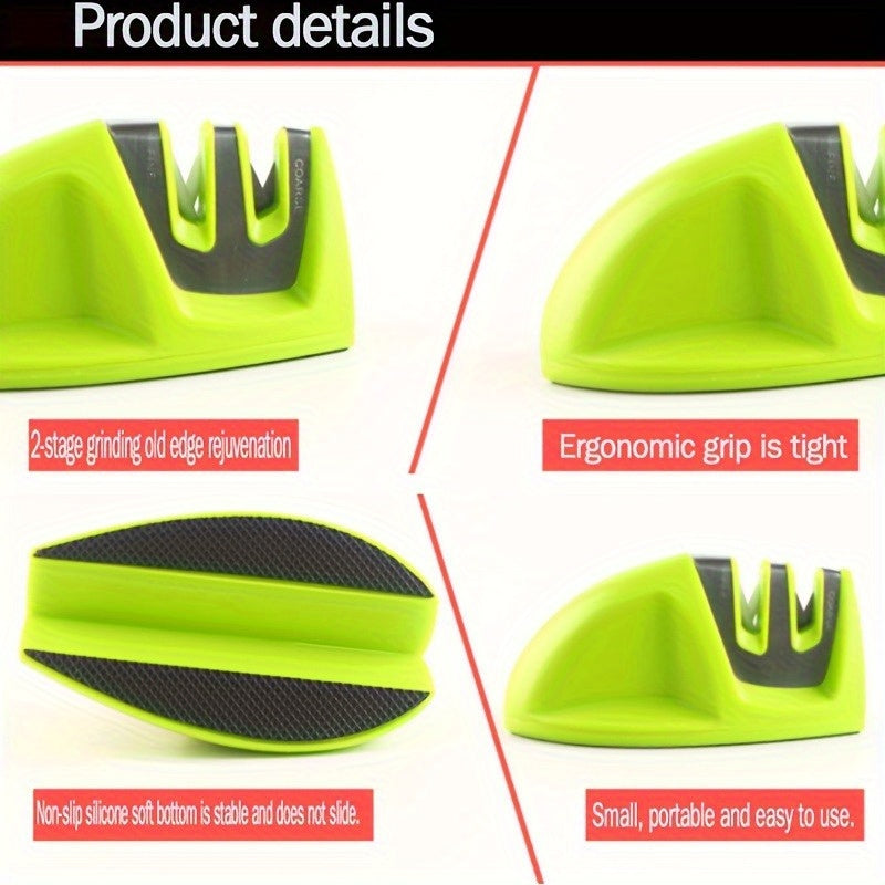 Small Multifunctional Sharpener for Kitchen & Outdoor Use