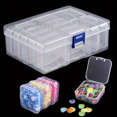 DIY Diamond Painting Embroidery Storage Box Clear Organizer Small Case