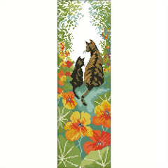 14CT Printed Flower Kit Cross Stitch Material Bag Artwork Wall Decor