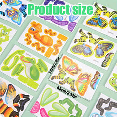 20pcs Cartoon Animals 3D Puzzle Educational Toys Birthday Party Favor Treat