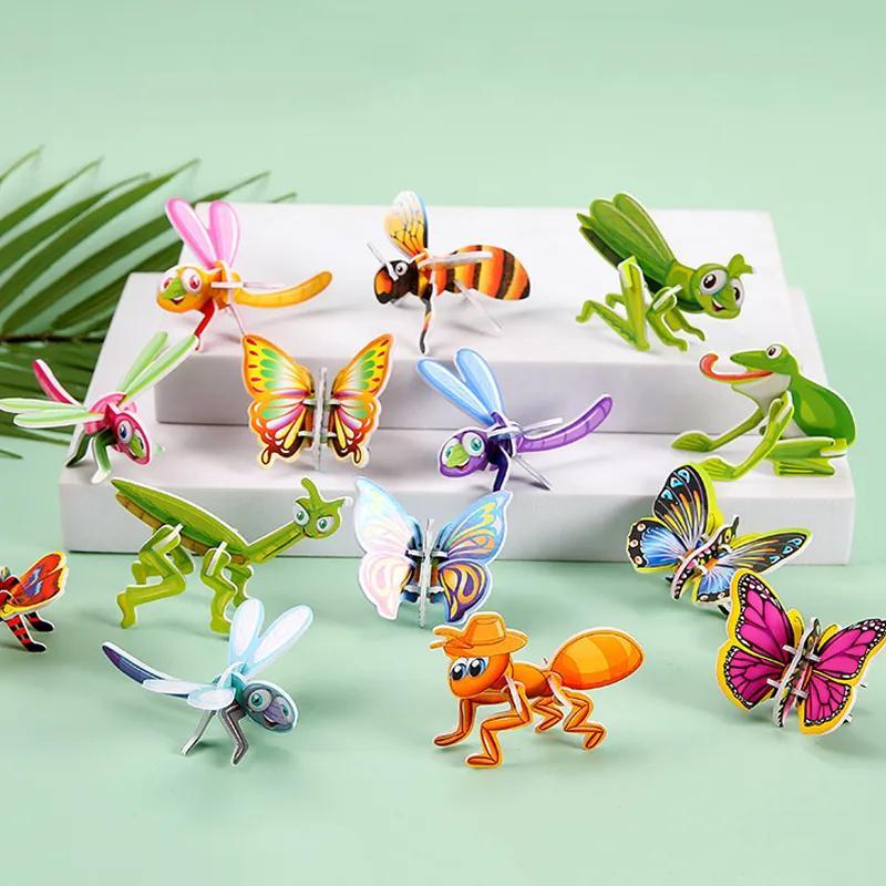 20pcs Cartoon Animals 3D Puzzle Educational Toys Birthday Party Favor Treat