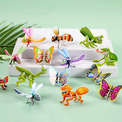 20pcs Cartoon Animals 3D Puzzle Educational Toys Birthday Party Favor Treat