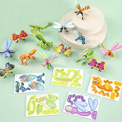 20pcs Cartoon Animals 3D Puzzle Educational Toys Birthday Party Favor Treat
