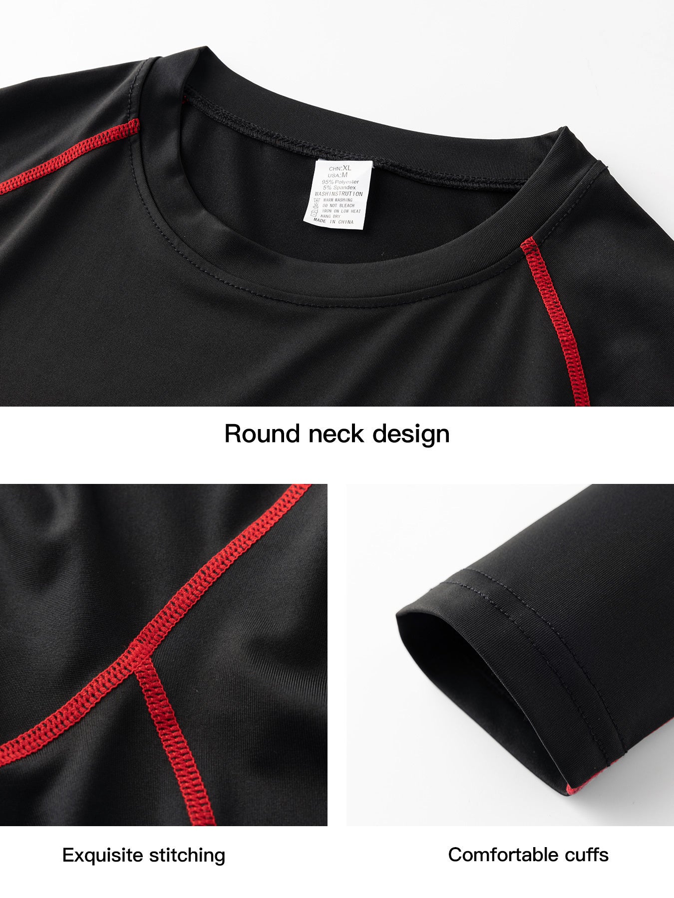 Men's Letter Print Compression Shirt Athletic Baselayer