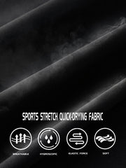 Men's Letter Print Compression Shirt Athletic Baselayer