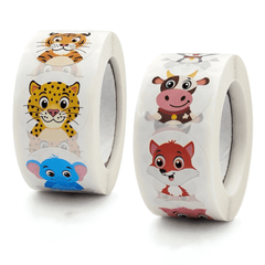 500pcs Cartoon Animal Children Sticker Label Thank You Stickers