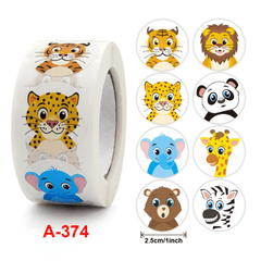 500pcs Cartoon Animal Children Sticker Label Thank You Stickers