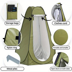 Pop Up Privacy Tent Portable Outdoor Shower Tent Camp Toilet Rain Shelter