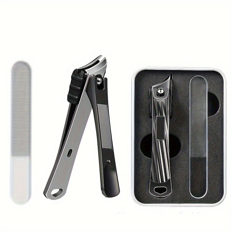 Nail Clippers & Nail File Set Fingernail & Toenail Cutter Manicure Tool