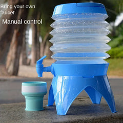 Large Capacity Folding Water Bucket Telescopic Water Container With Faucet