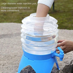 Large Capacity Folding Water Bucket Telescopic Water Container With Faucet