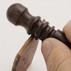 1pc Sandalwood Sanding Rod Leather Wood Polishing Rod