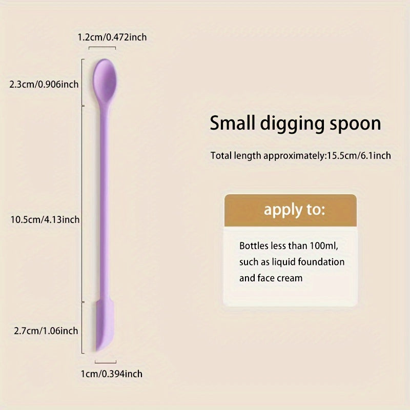 Mini Silicone Spatula for Resin Mixing Reusable Tiny Thin Jar Scraper