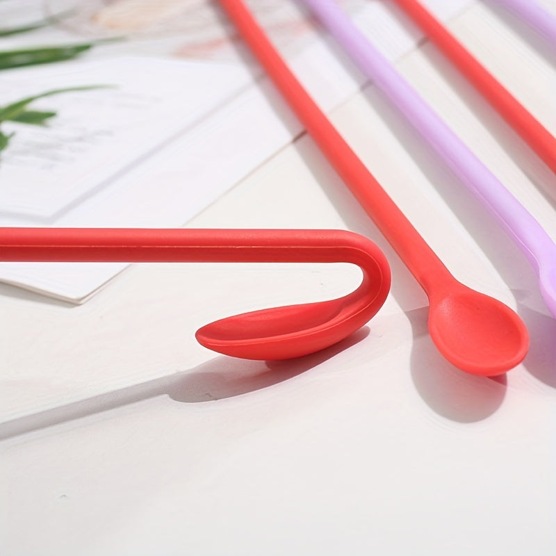 Mini Silicone Spatula for Resin Mixing Reusable Tiny Thin Jar Scraper