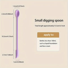 Mini Silicone Spatula for Resin Mixing Reusable Tiny Thin Jar Scraper