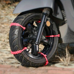 10pcs Anti Skid Snow Chain Non-slip Tire Chains for Motorcycles Bicycles