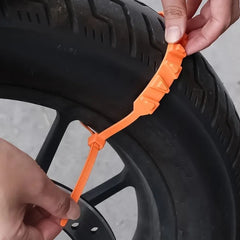 10pcs Anti Skid Snow Chain Non-slip Tire Chains for Motorcycles Bicycles