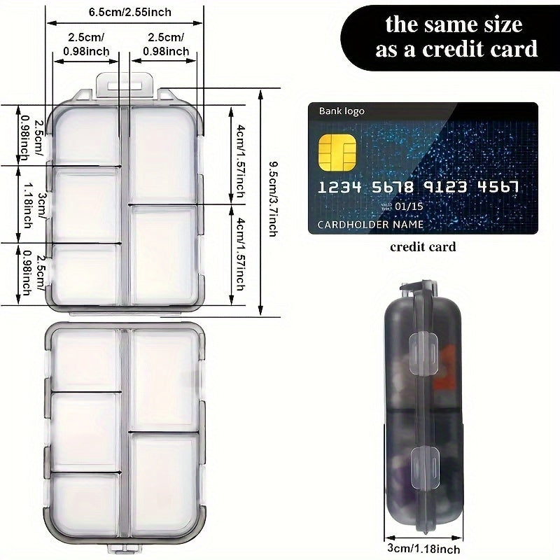 Mini Storage Box Pill Case Weekly Travel Pill Organizer Portable Pocket Pill Box