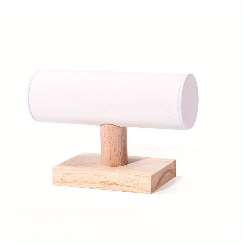 Solid Wood Bracelet Display Stand Velvet Single Layer Bracelet Stand