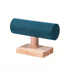 Solid Wood Bracelet Display Stand Velvet Single Layer Bracelet Stand