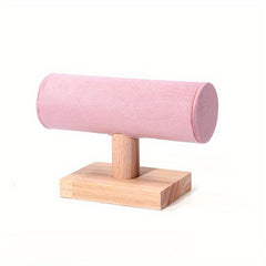 Solid Wood Bracelet Display Stand Velvet Single Layer Bracelet Stand