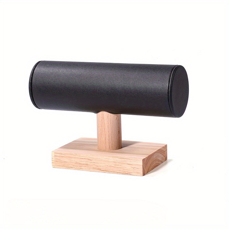 Solid Wood Bracelet Display Stand Velvet Single Layer Bracelet Stand