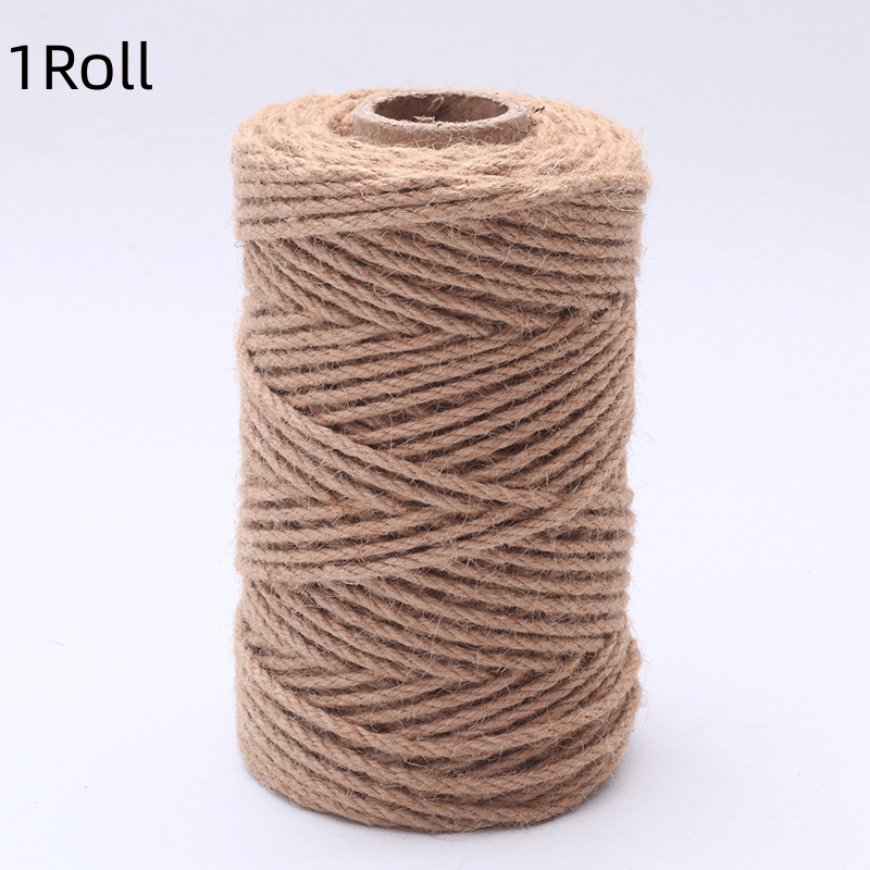 3 Rolls 99ft Jute Rope Jute Twine String Hemp Cord for DIY Craft Artworks