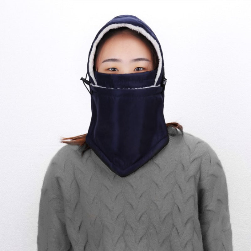 Double Layer Waterproof Cycling Windproof Fleece Ear Protection Hat