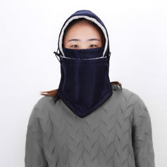 Double Layer Waterproof Cycling Windproof Fleece Ear Protection Hat