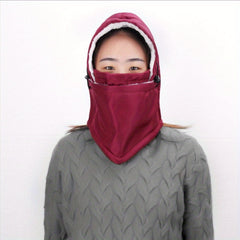 Double Layer Waterproof Cycling Windproof Fleece Ear Protection Hat