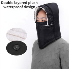 Double Layer Waterproof Cycling Windproof Fleece Ear Protection Hat