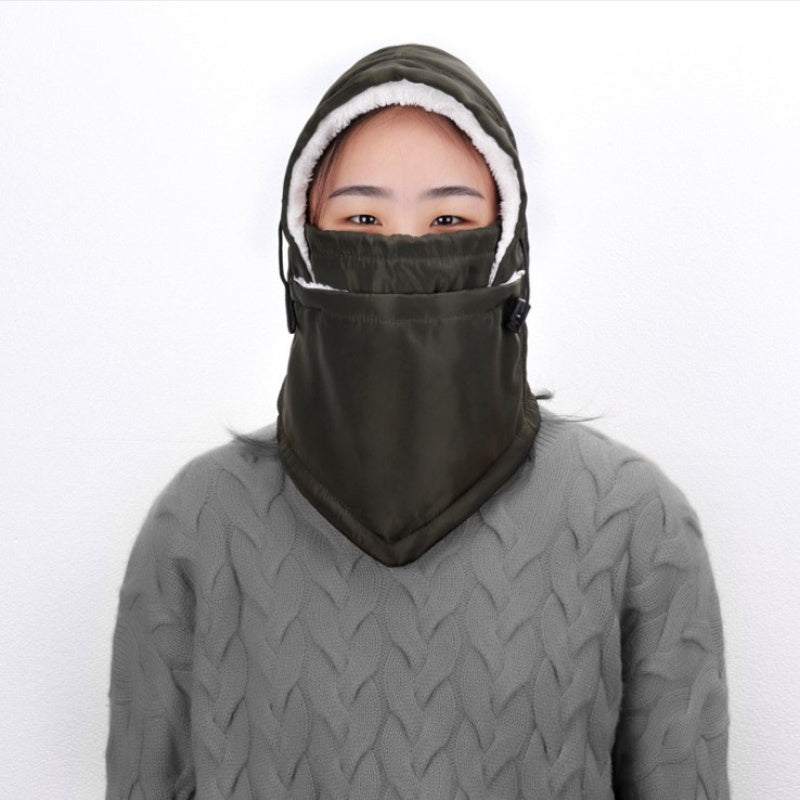 Double Layer Waterproof Cycling Windproof Fleece Ear Protection Hat