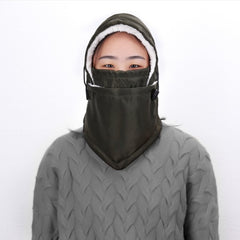 Double Layer Waterproof Cycling Windproof Fleece Ear Protection Hat