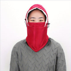Double Layer Waterproof Cycling Windproof Fleece Ear Protection Hat