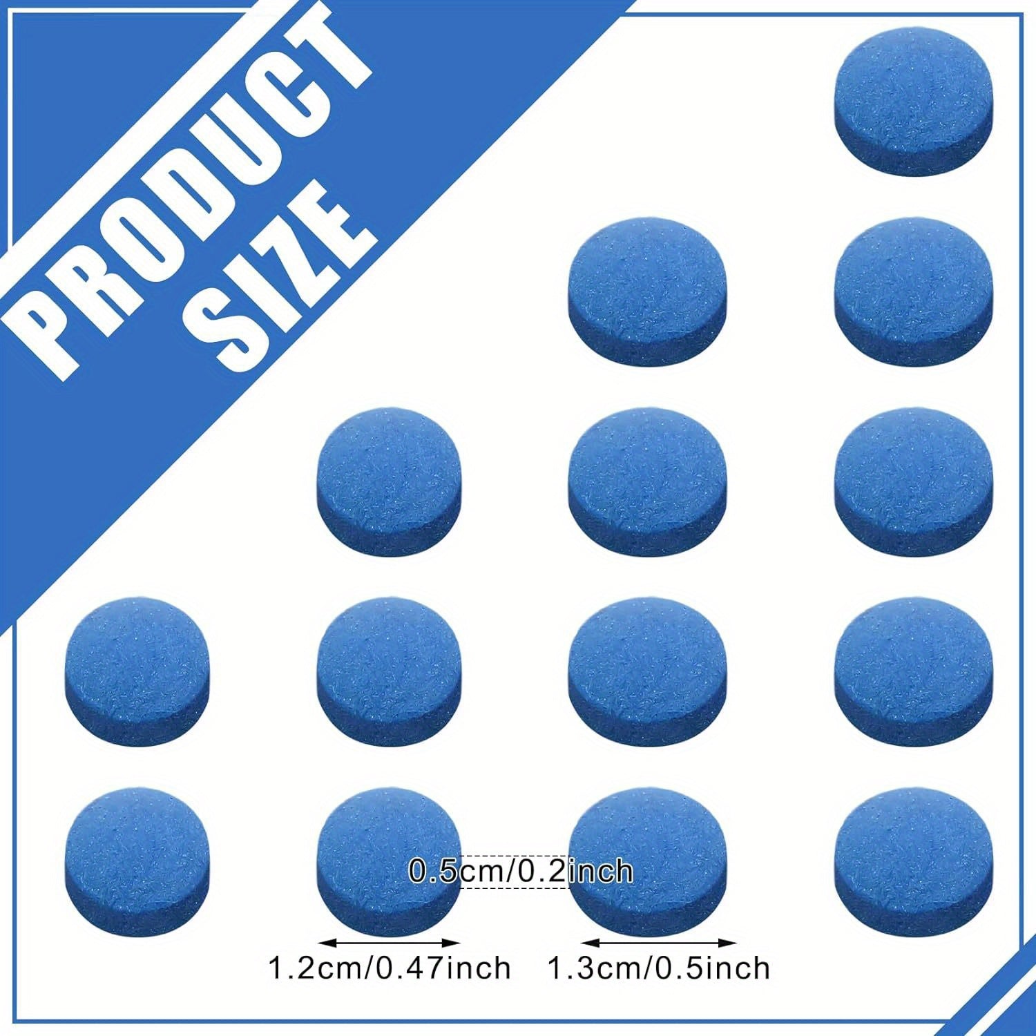 25 Billiard Cue Tips Transparent Storage Box Billiard Cue Tip Replacement