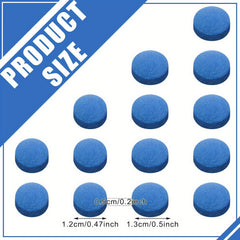 25 Billiard Cue Tips Transparent Storage Box Billiard Cue Tip Replacement