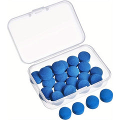 25 Billiard Cue Tips Transparent Storage Box Billiard Cue Tip Replacement