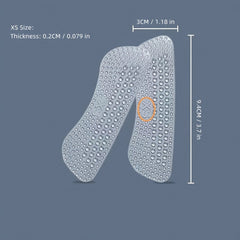 2pcs Silicone Heel Stickers Anti Slip Heel Cushions