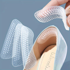 2pcs Silicone Heel Stickers Anti Slip Heel Cushions