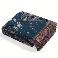 Bohemian Tassel Blanket for Camping & Picnic