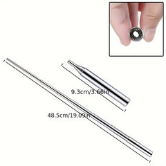 Retractable Stainless Steel Fire Blow Tube for Outdoor Camping