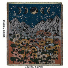 Bohemian Tassel Blanket for Camping & Picnic